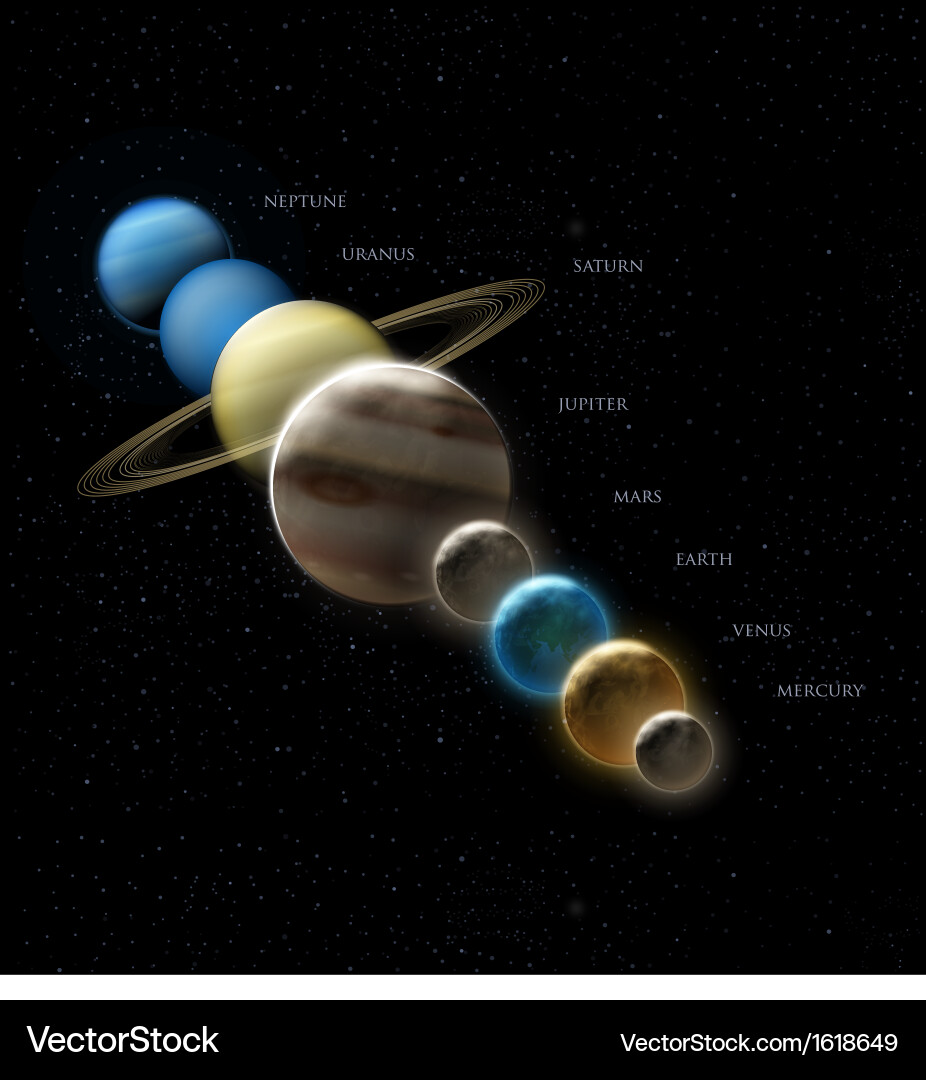 Detailed Planetary Rendering vector image