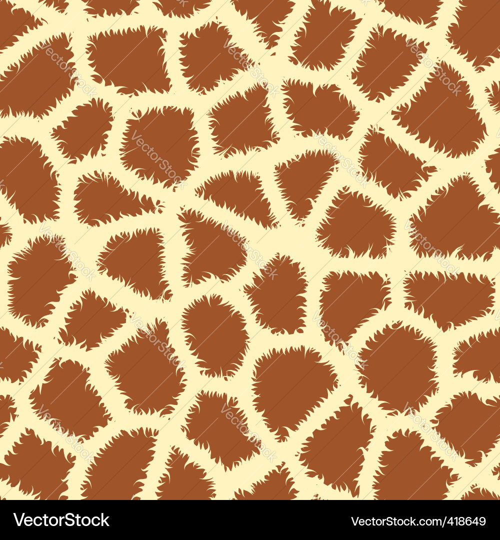 Giraffe Print Pattern vector image