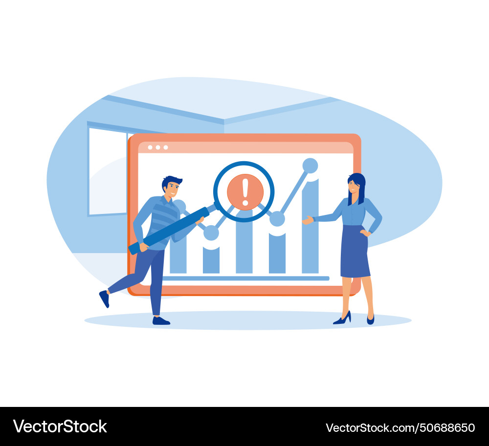 Big data and cloud computing people using Vector Image