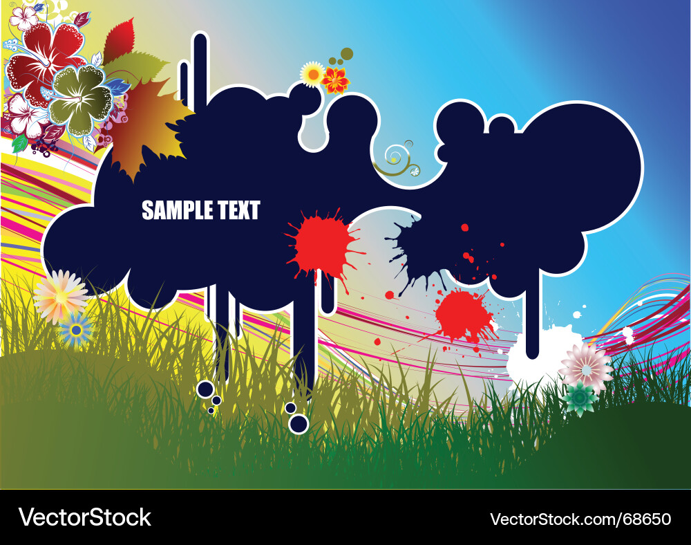 Dynamic Splatter Background vector image