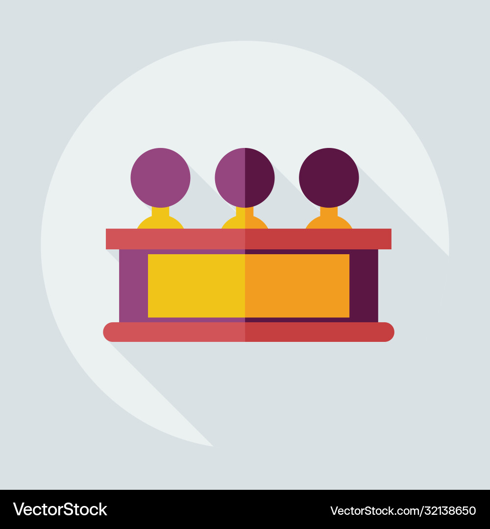 Flat modern design with shadow icons judge Flat modern design with shadow icons judge vector image