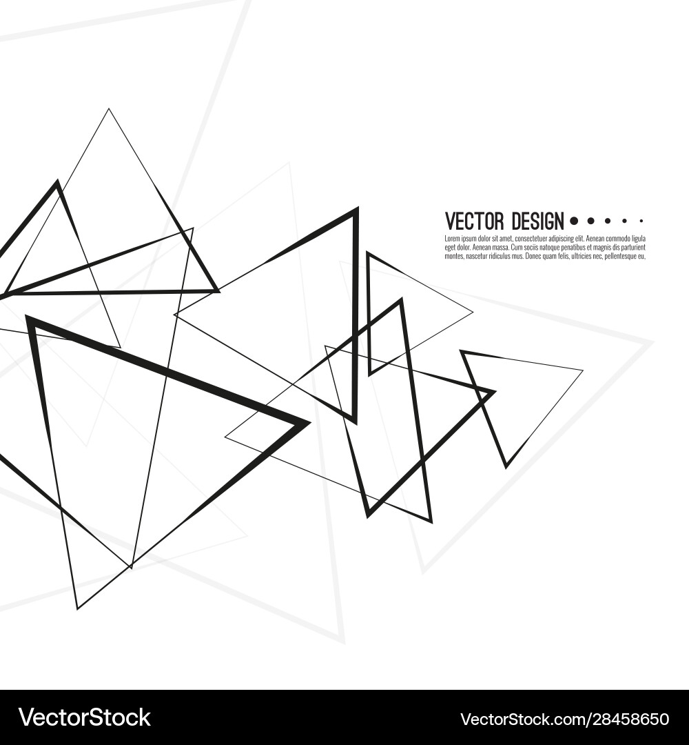 Intersecting triangles pattern Intersecting triangles pattern vector image