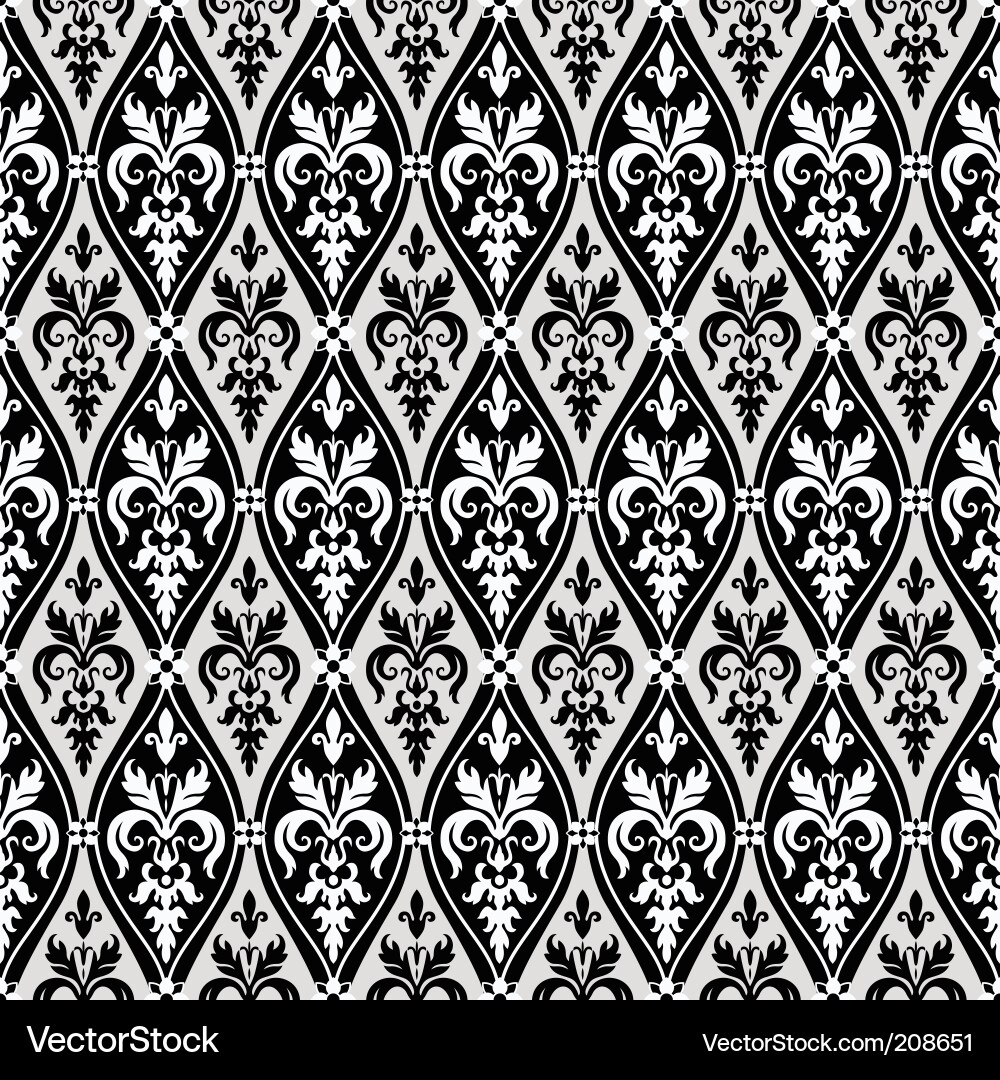 Elegant Damask Pattern vector image