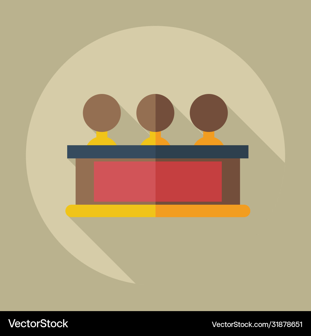 Flat modern design with shadow icons judge Flat modern design with shadow icons judge vector image
