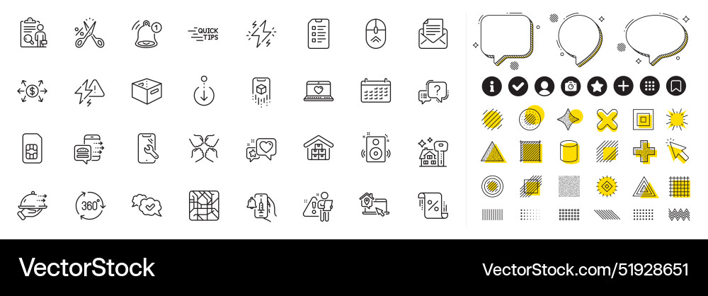 Set of checklist scroll down and calendar line Set of checklist scroll down and calendar line vector image