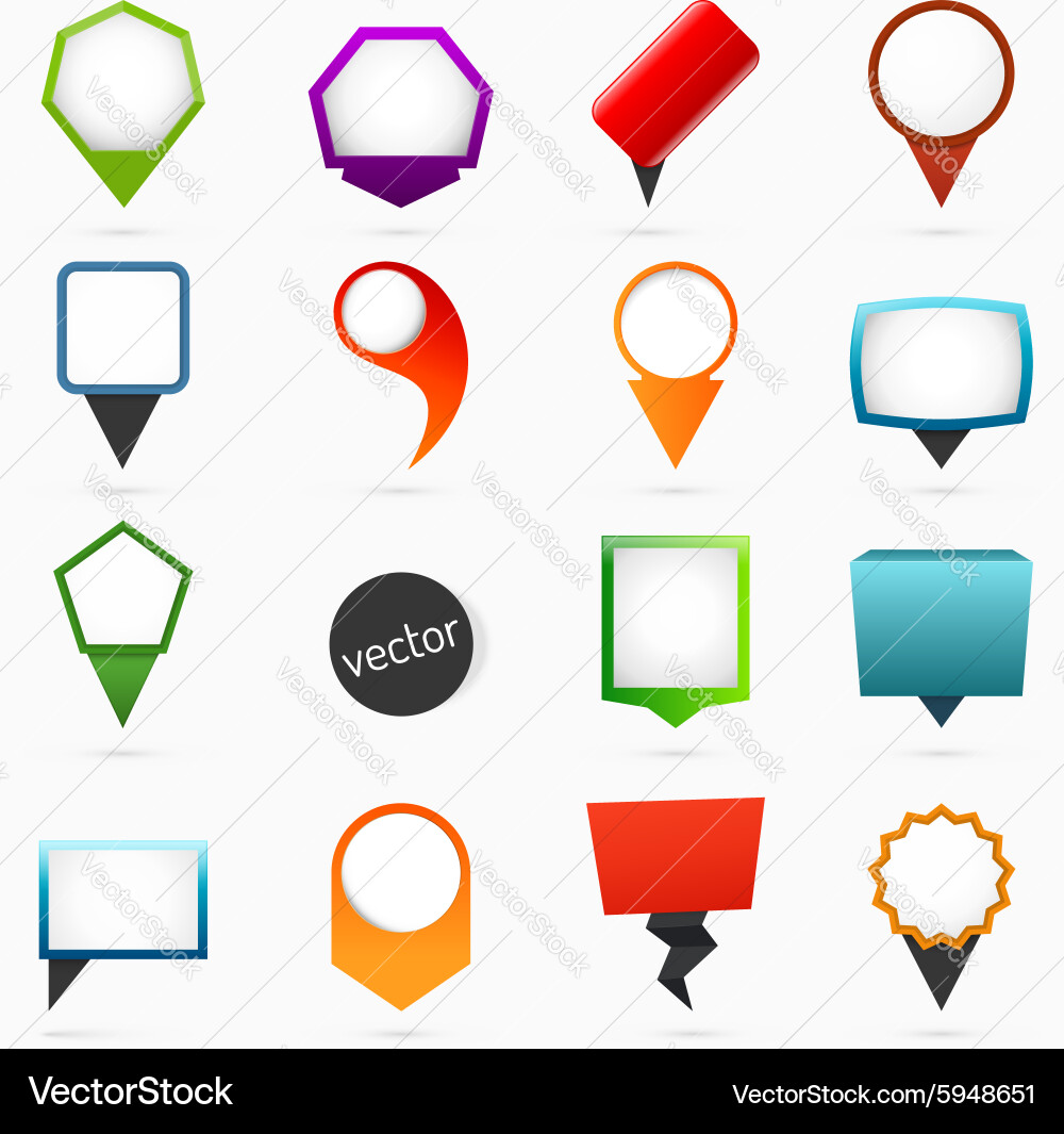 Webdesign pointers vector image