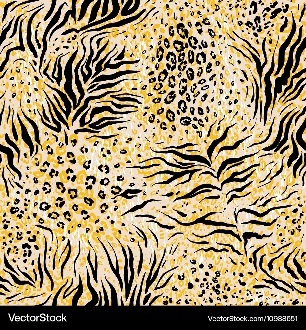 Zebra Pattern Seamless Background Vector Image