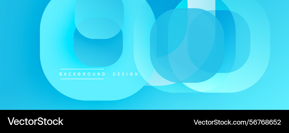 Abstract blue design features overlapping circles Abstract blue design features overlapping circles Vector Image