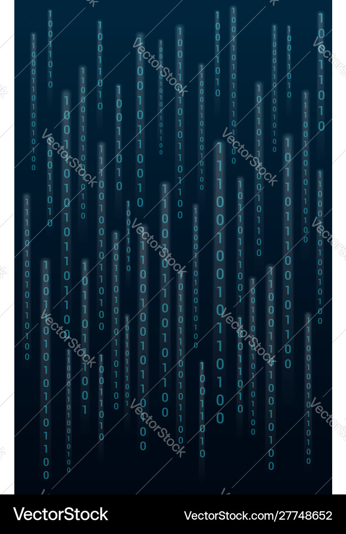 Digital Code Streams vector image