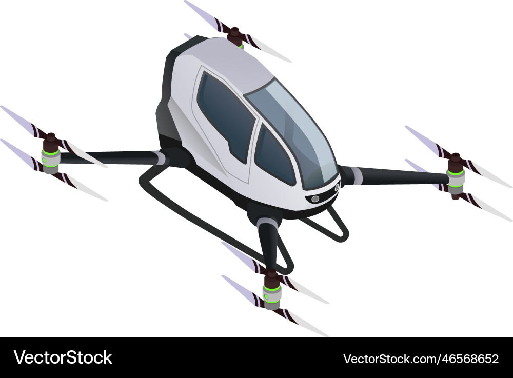 Isometric drone Royalty Free Vector Image - VectorStock