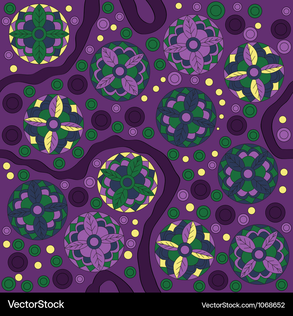 Seamless abstract pattern wit circles Vector Image