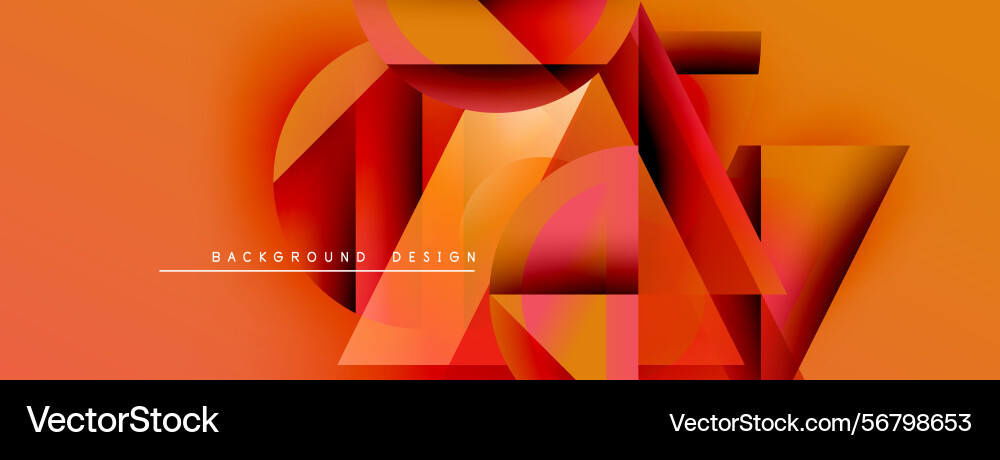 Abstract geometric shapes overlap creating Abstract geometric shapes overlap creating vector image