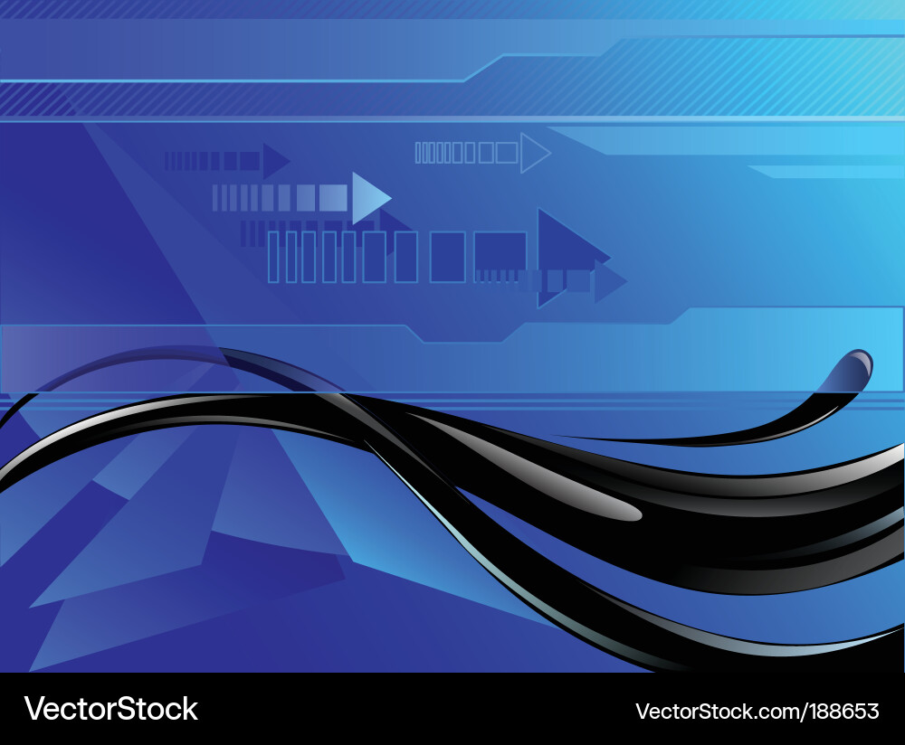 Dynamic Flow Arrows Blue Vector Image
