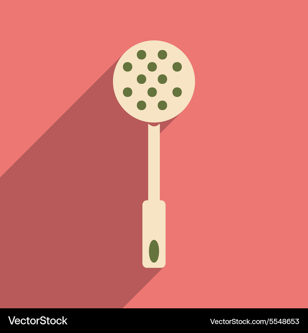 Flat with shadow icon and mobile application Vector Image