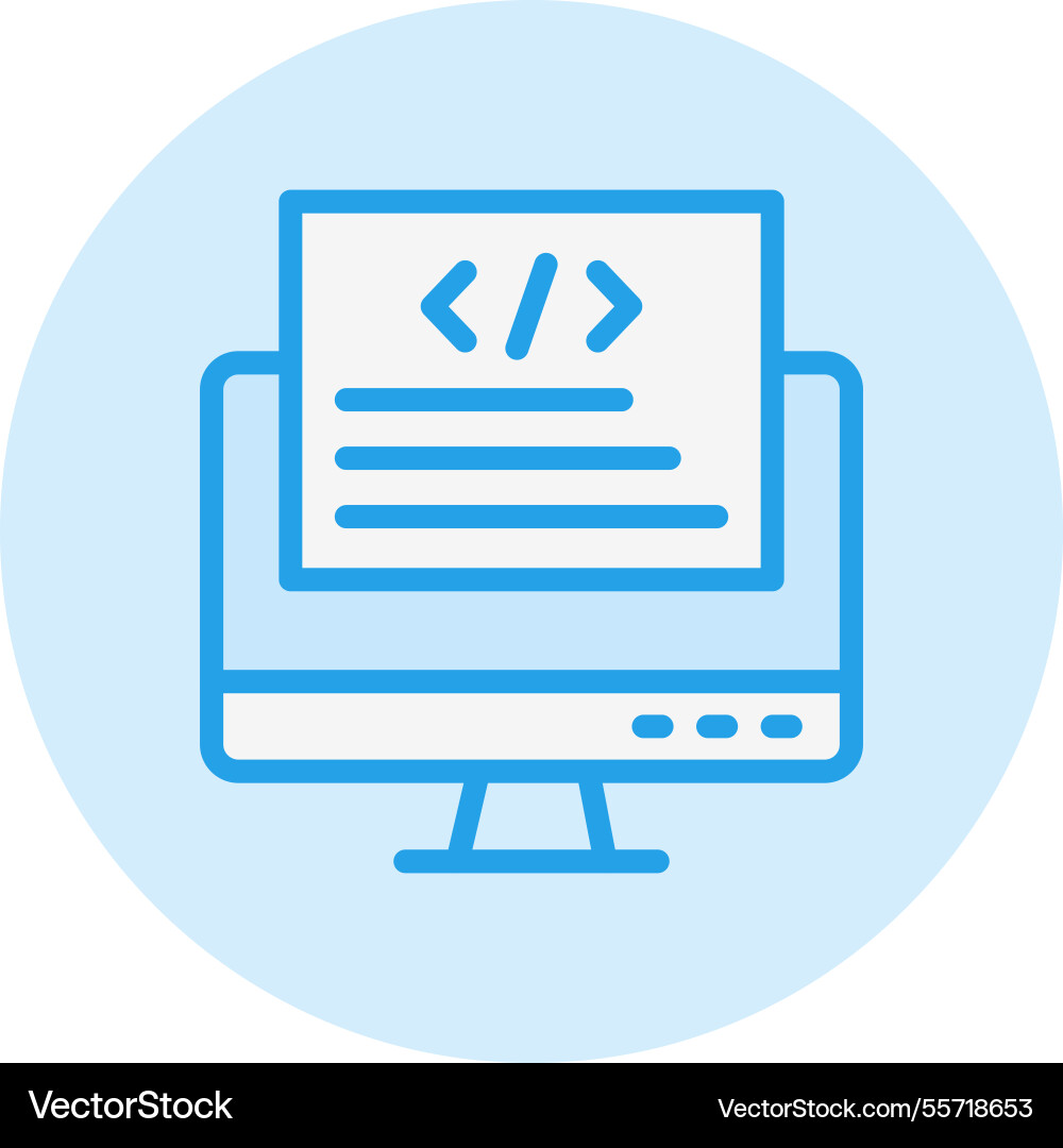 Front end icon design Vector Image
