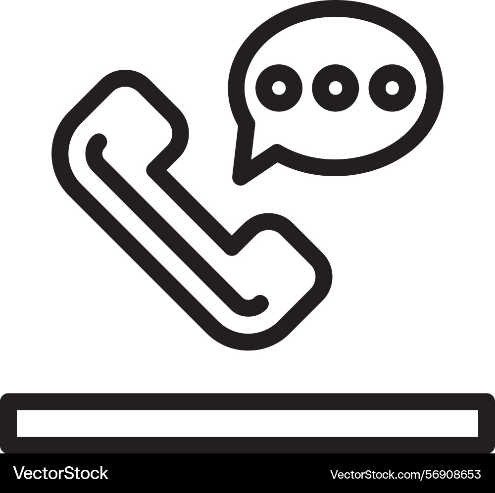 Help linear style icon design vector image