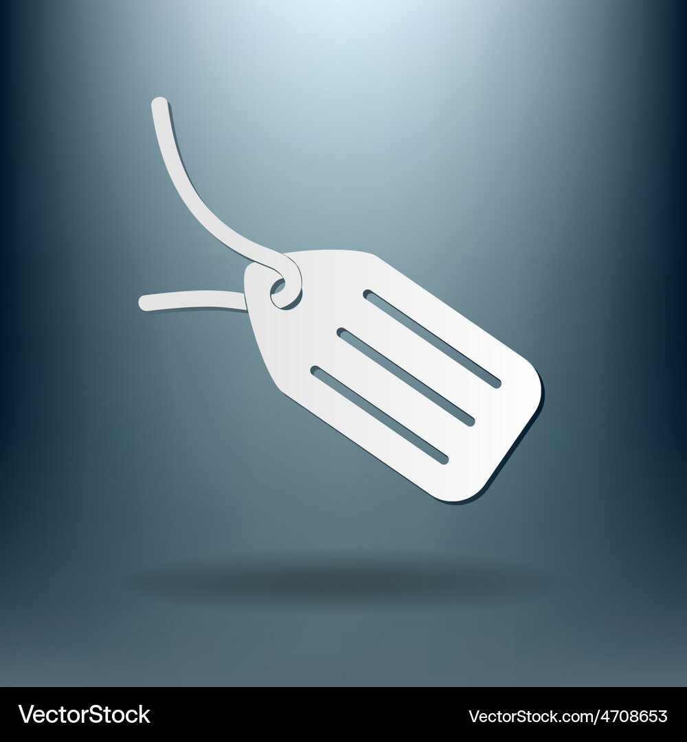 Label icon button Vector Image