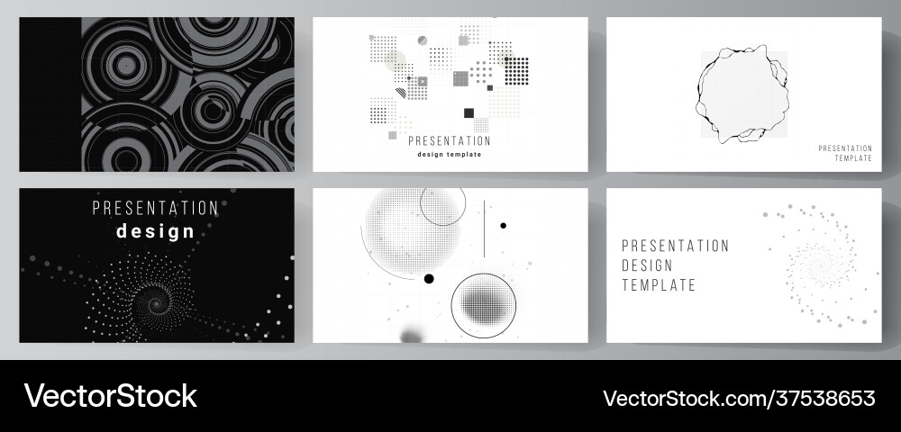 Layout presentation slides design vector image