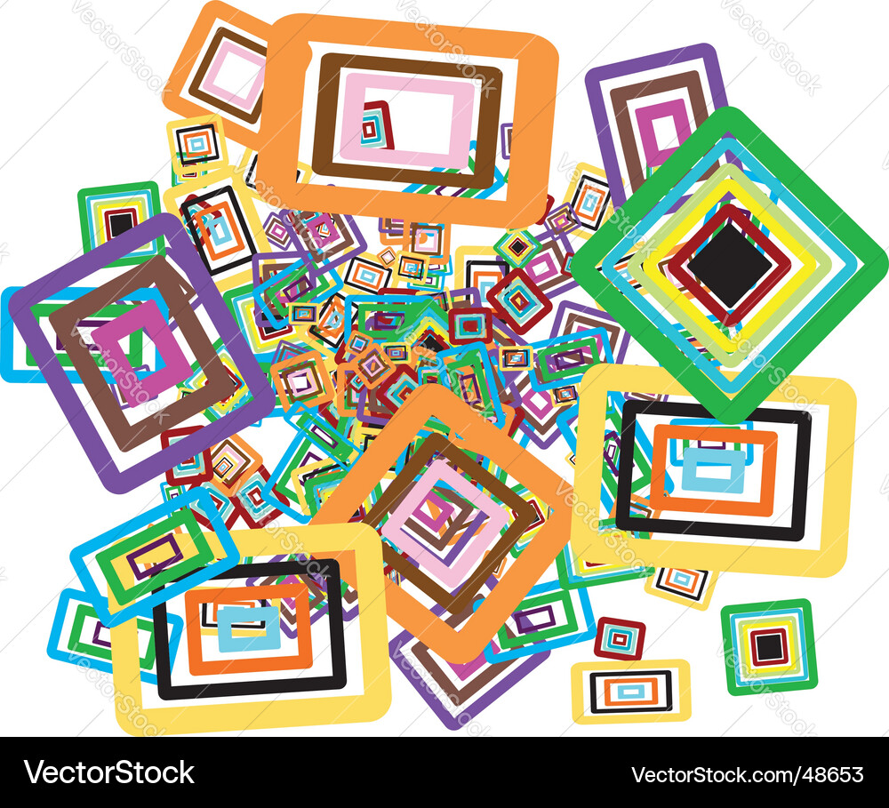 Rectangles background vector image