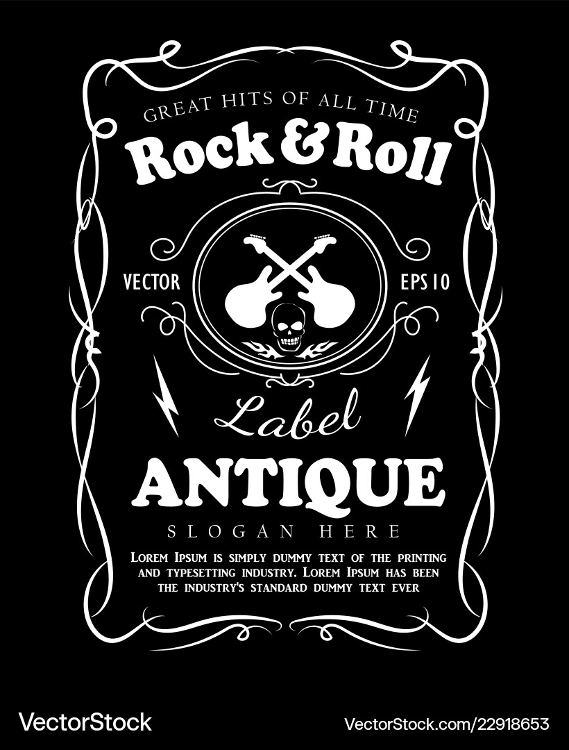 Vintage hand drawn frame label blackboard retro Vintage hand drawn frame label blackboard retro vector image