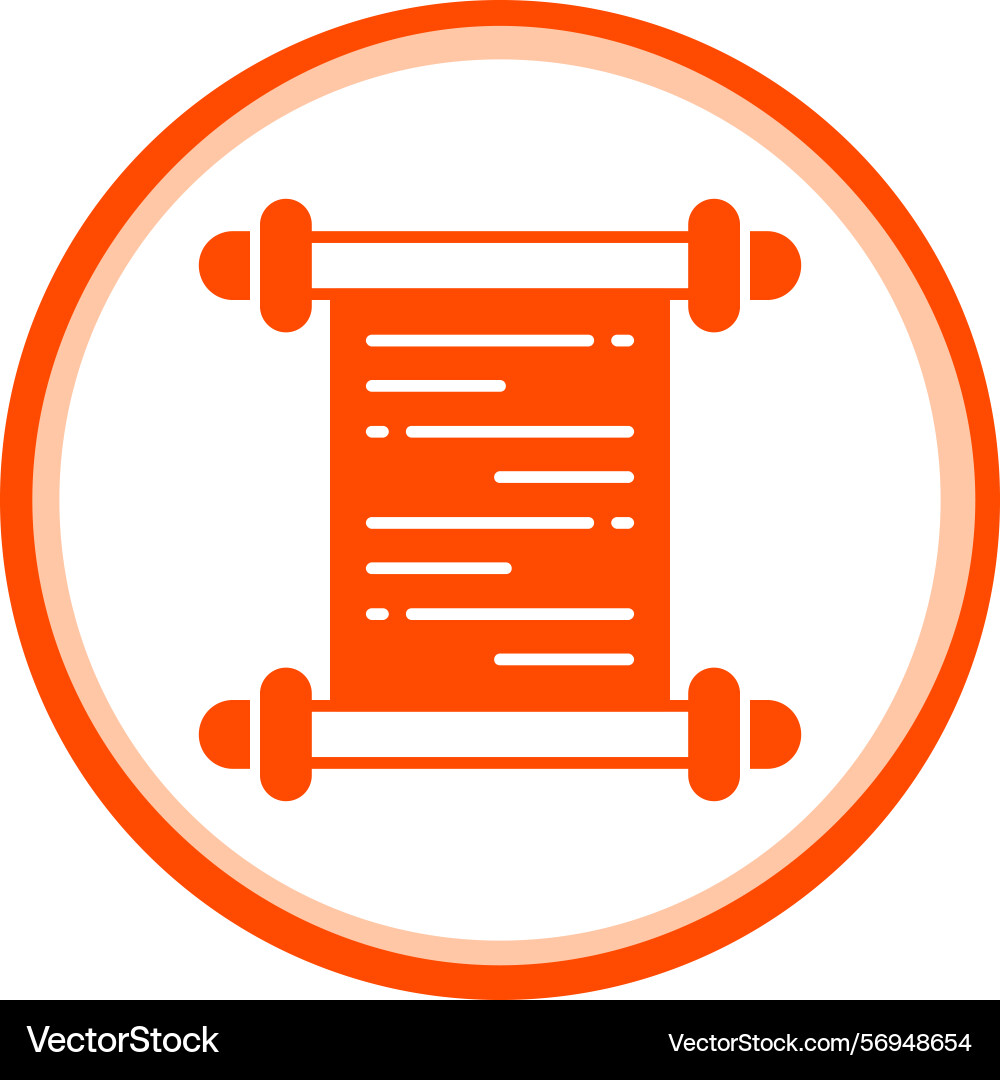 Old scroll icon Vector Image