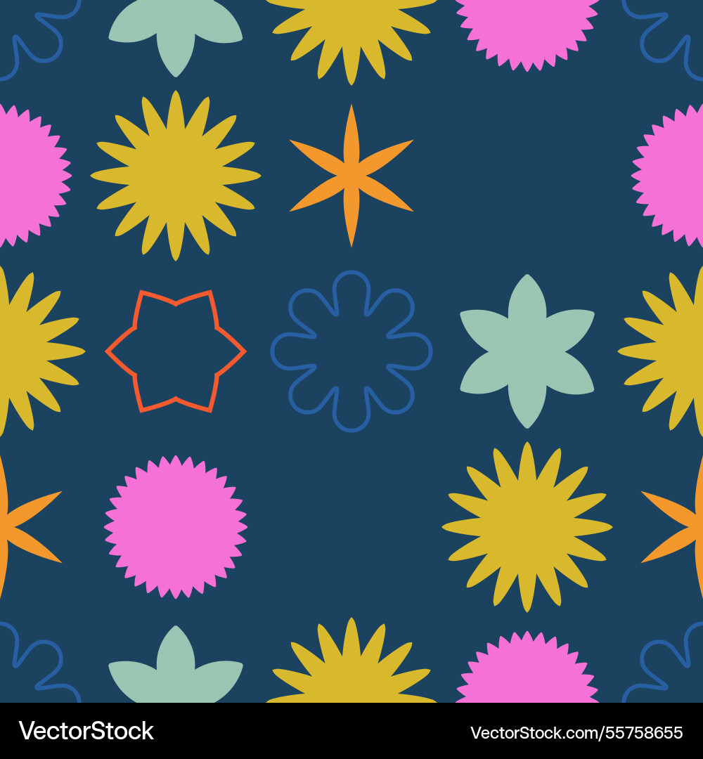 A colorful abstract seamless pattern featuring A colorful abstract seamless pattern featuring vector image