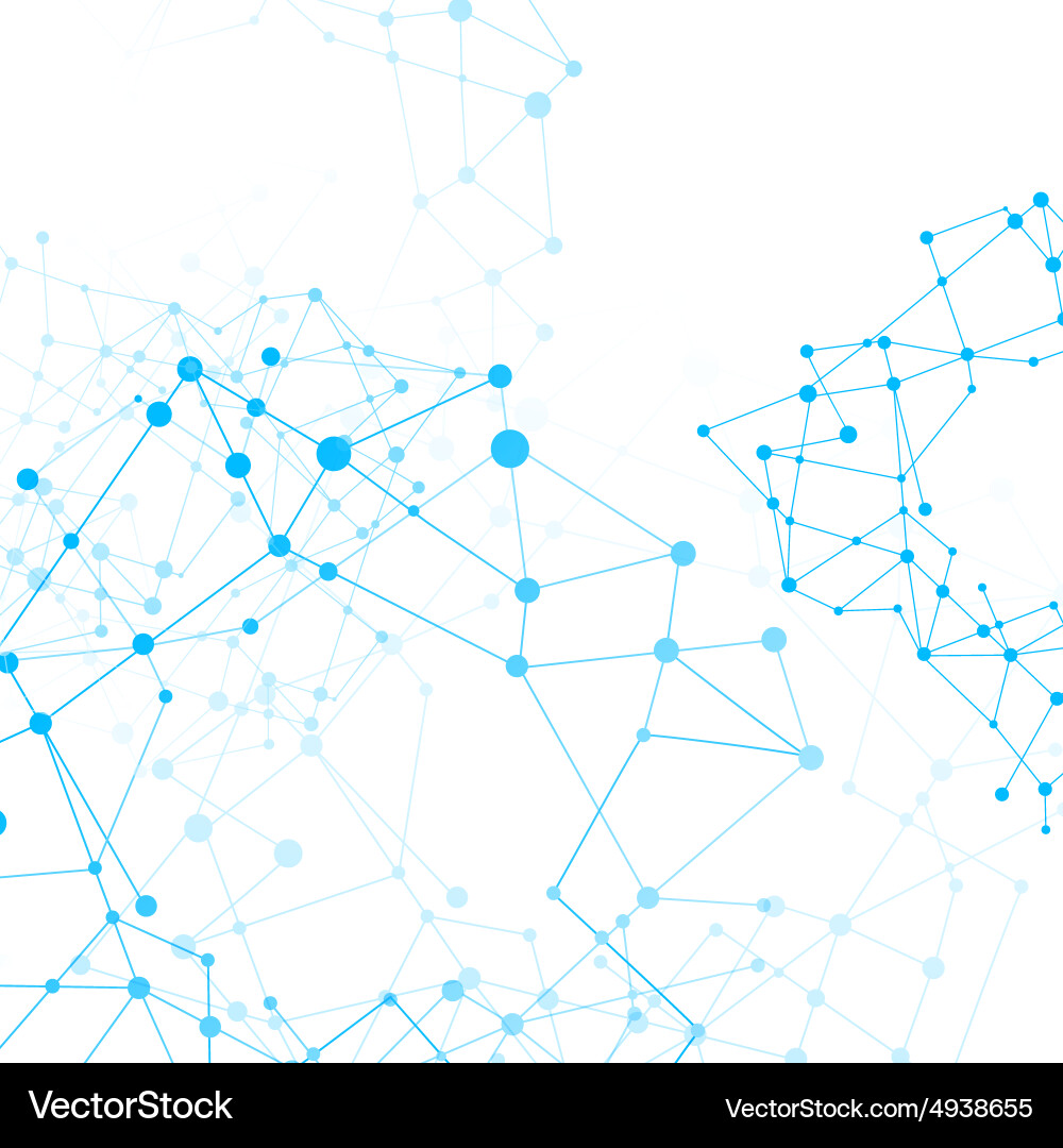 Abstract Network Connection Background vector image