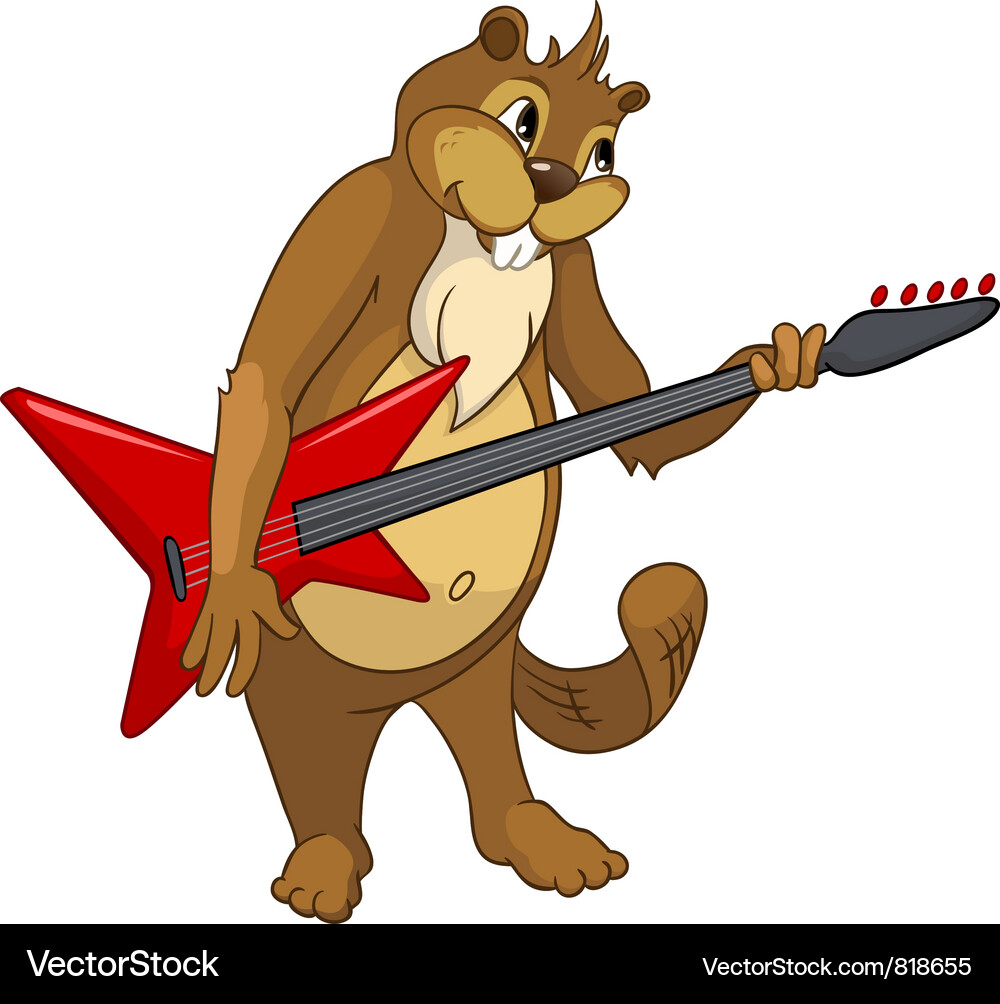 Beaver rocker Vector Image