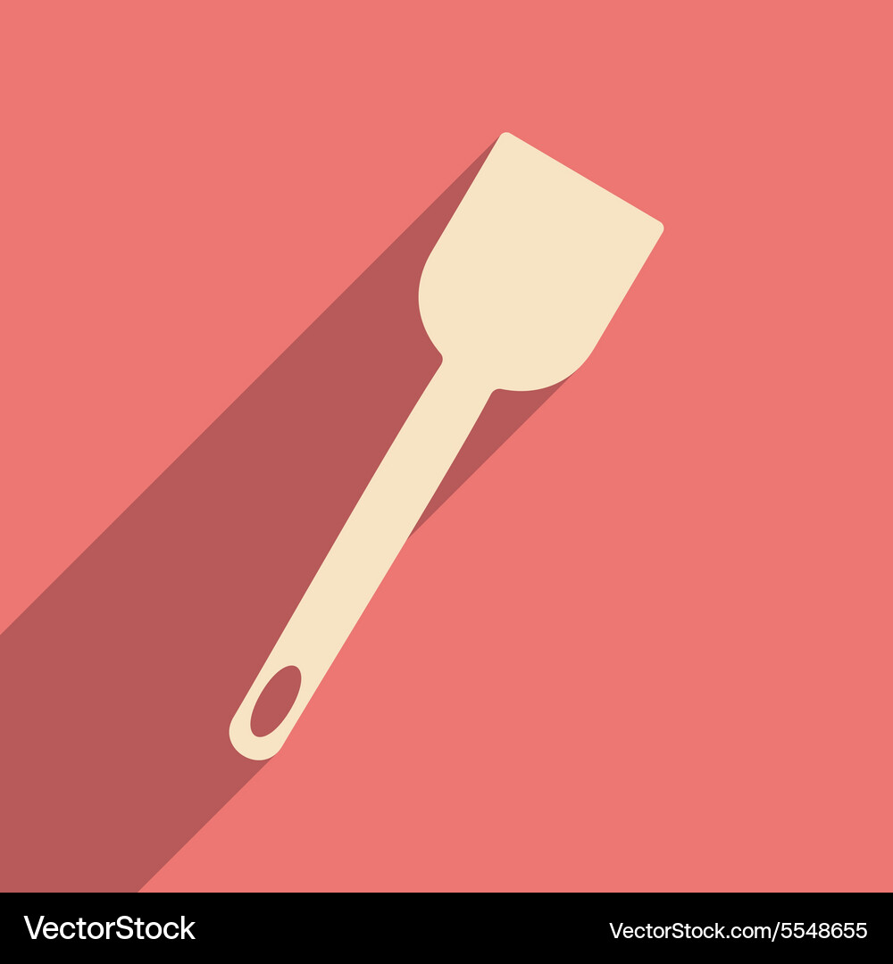 Flat with shadow icon and mobile application Vector Image