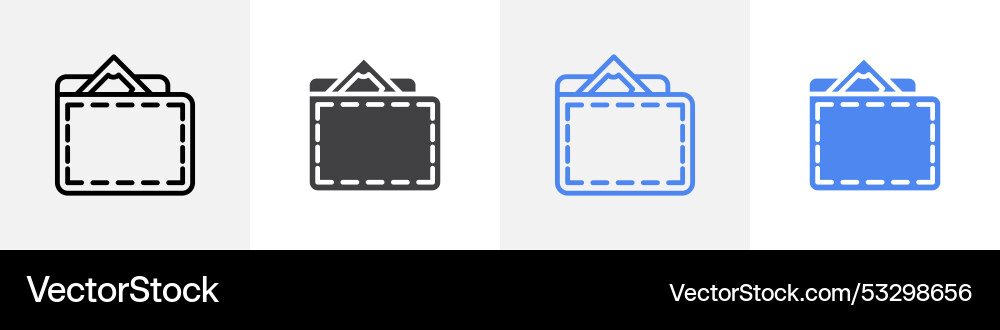 Cash in wallet icon set use for web ui or app Cash in wallet icon set use for web ui or app Vector Image