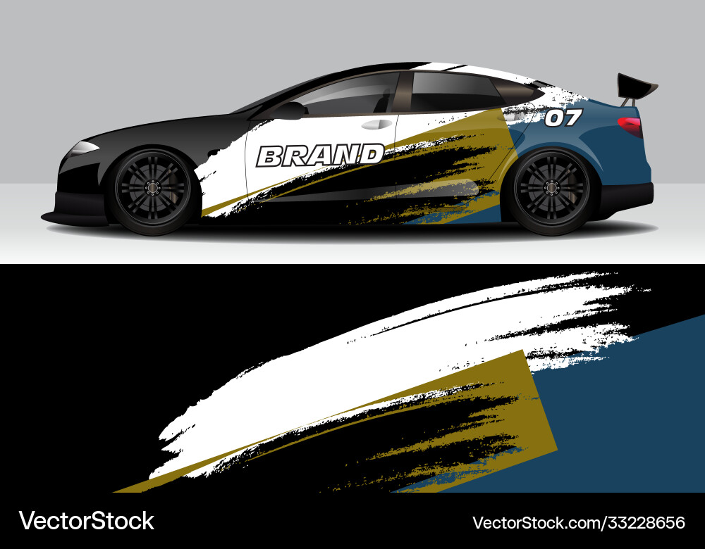 Moderne sportlich abstrakte Autopackung Auto Sticker Moderne sportlich abstrakte Autopackung Auto Sticker vektorbild