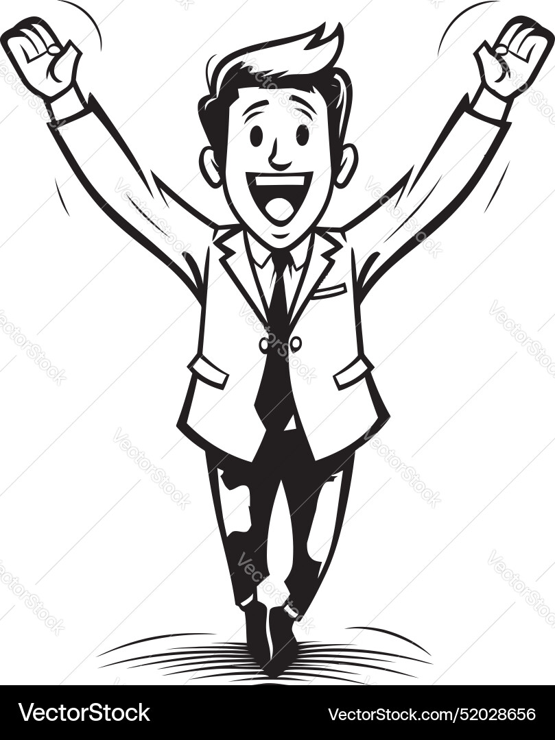 Radiant business visionary graphic of smiling Radiant business visionary graphic of smiling vector image
