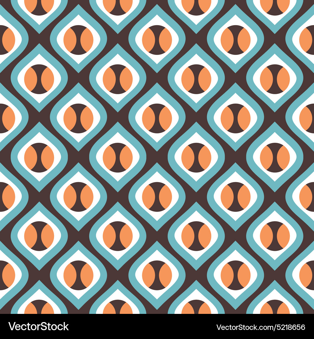 Retro Circle Pattern Vector Image