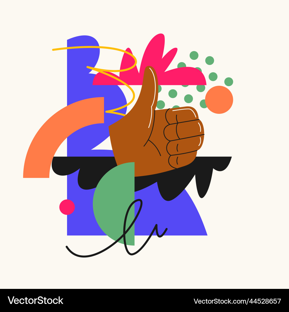 A modern background with abstract elements vector image