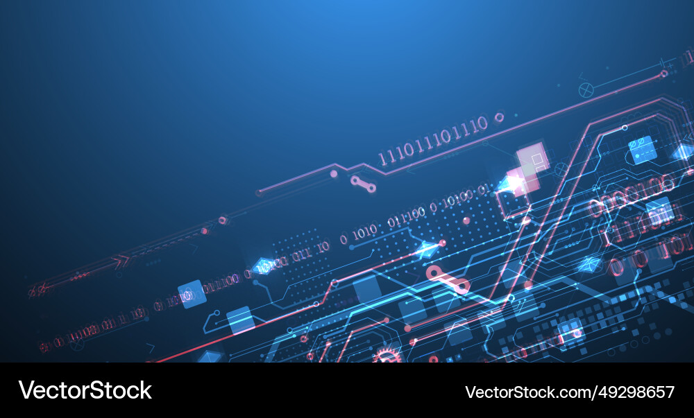 Abstract circuit board on gradient color Abstract circuit board on gradient color vector image