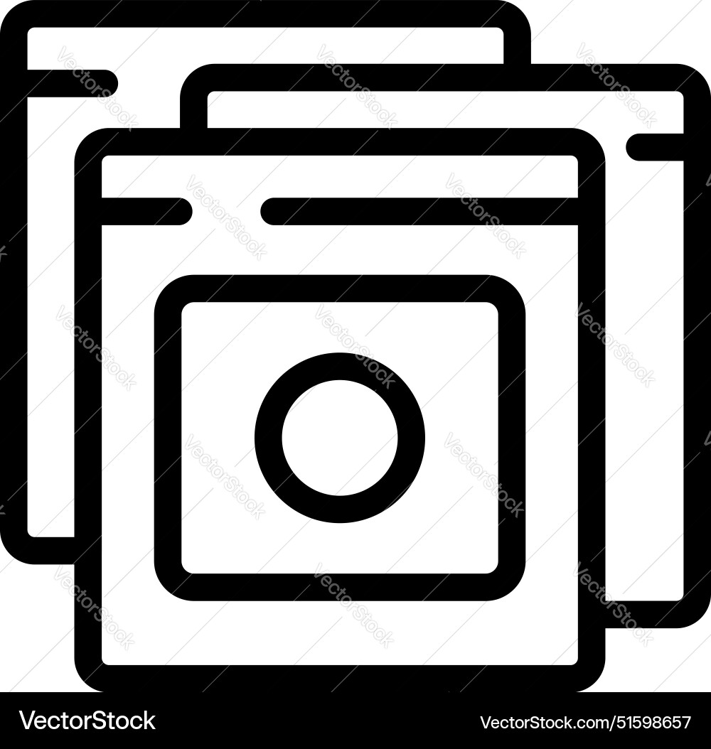 Browser windows stacked representing concept Browser windows stacked representing concept vector image