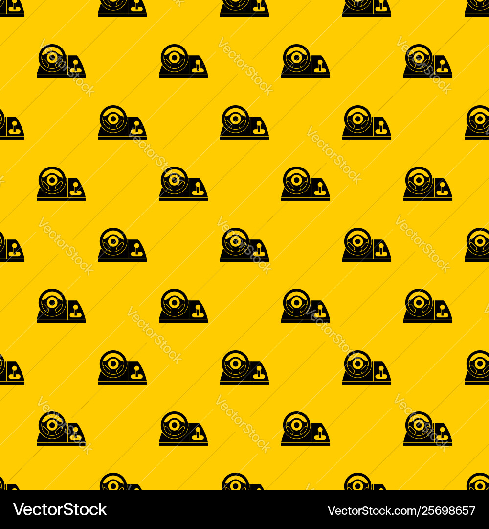 Computer steering wheel pattern Computer steering wheel pattern vector image