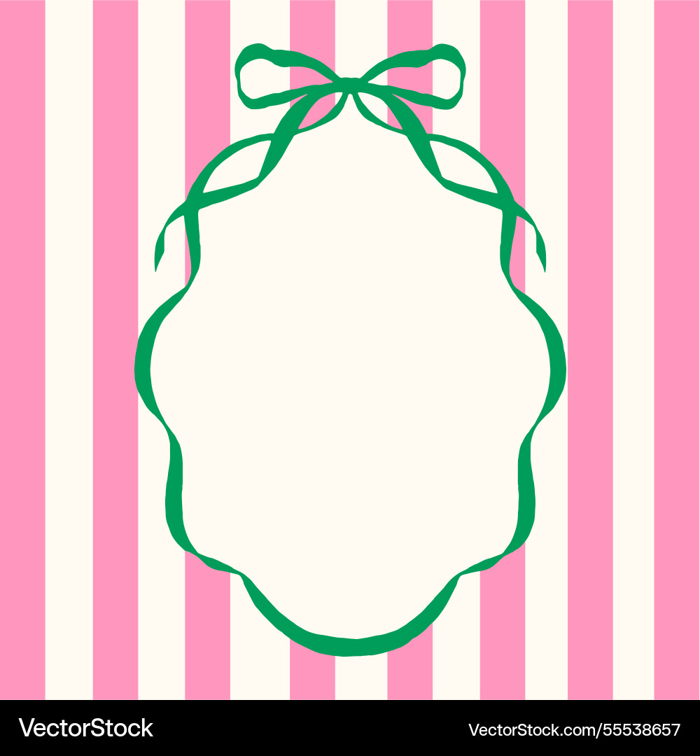 Girly invitation cards in an elegant trendy hand Girly invitation cards in an elegant trendy hand vector image