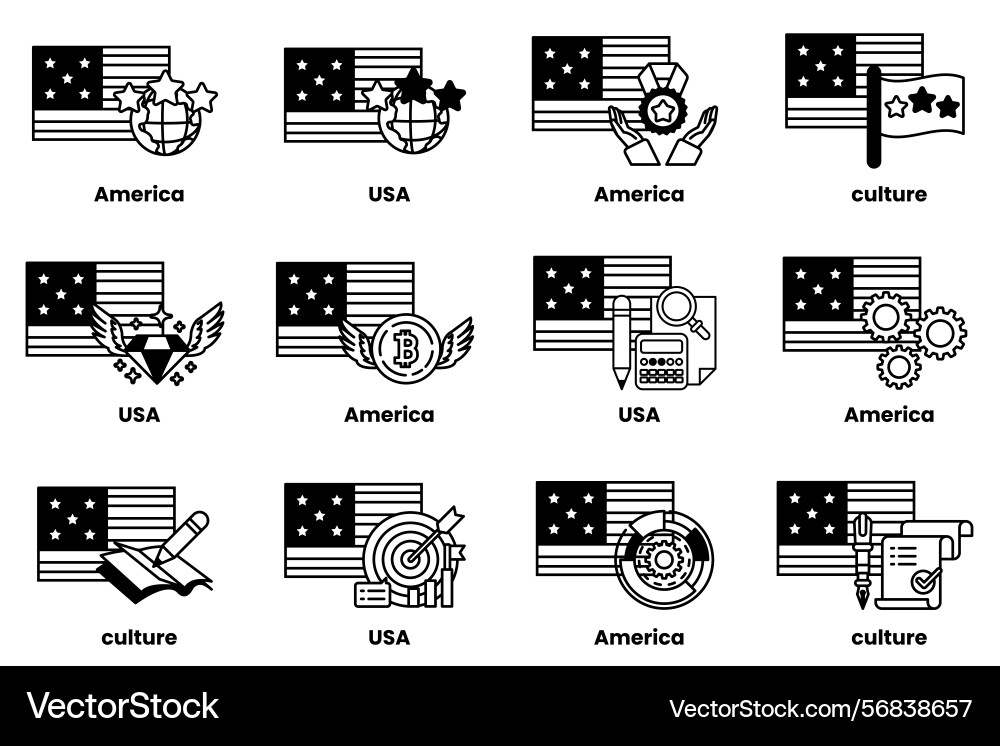 Image is a collection of flags from different Image is a collection of flags from different vector image