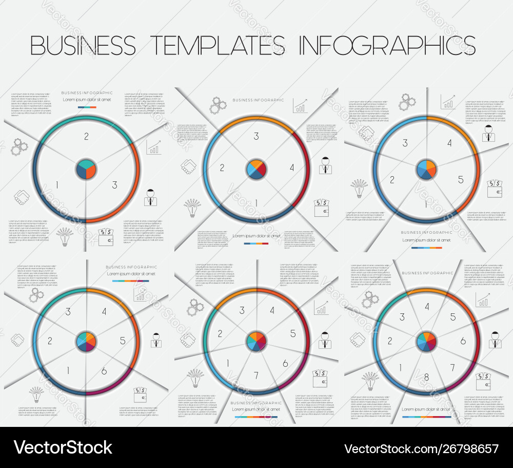 Infograph business process or workflow with text Infograph business process or workflow with text vector image