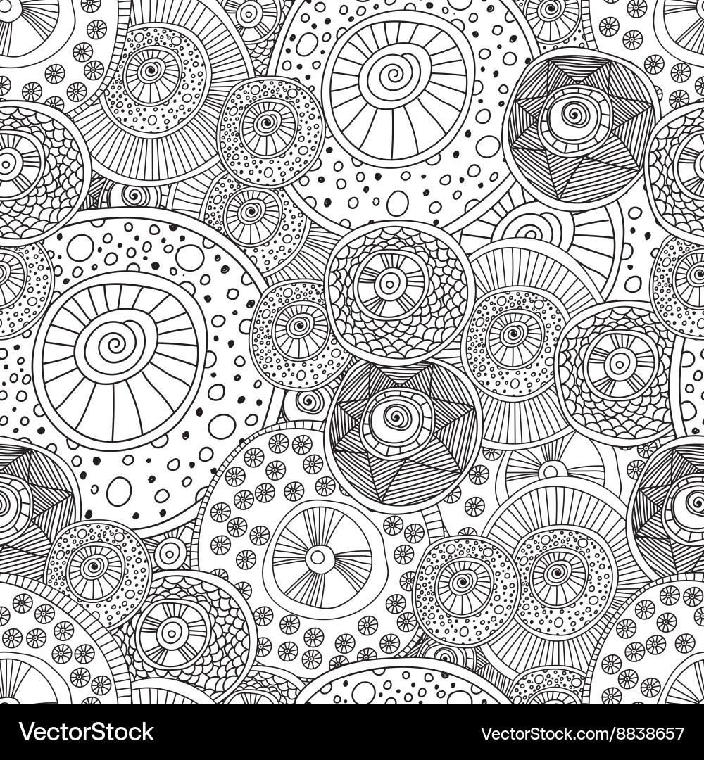 Intricate Circle Pattern vector image