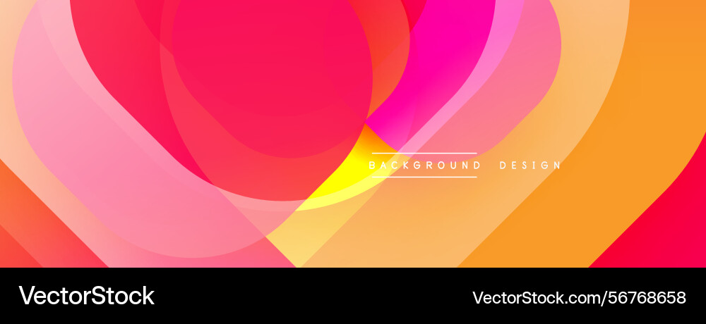 Abstract vibrant background overlapping colorful Abstract vibrant background overlapping colorful vector image