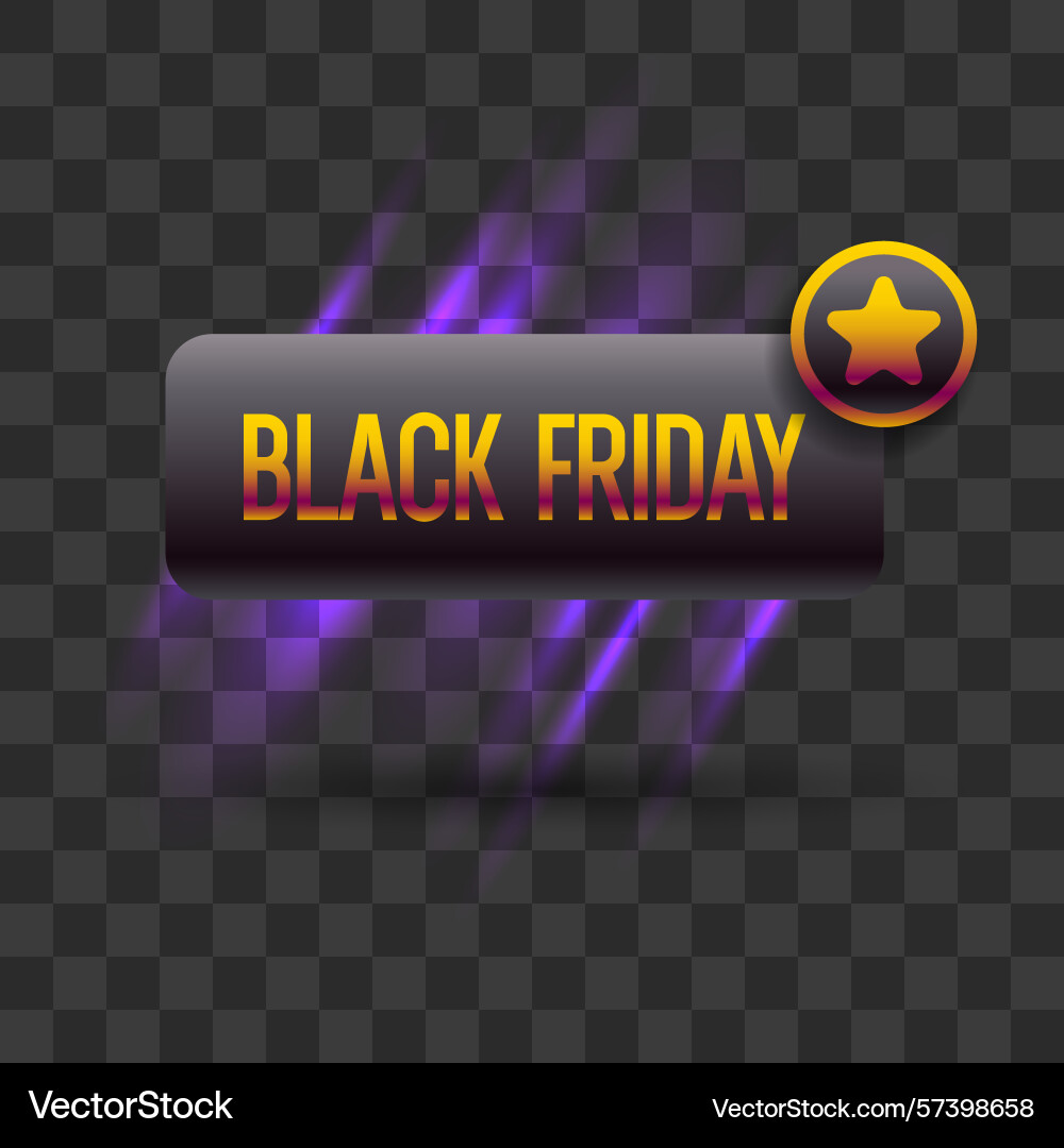 Black friday a banner for the sale of goods Vector Image