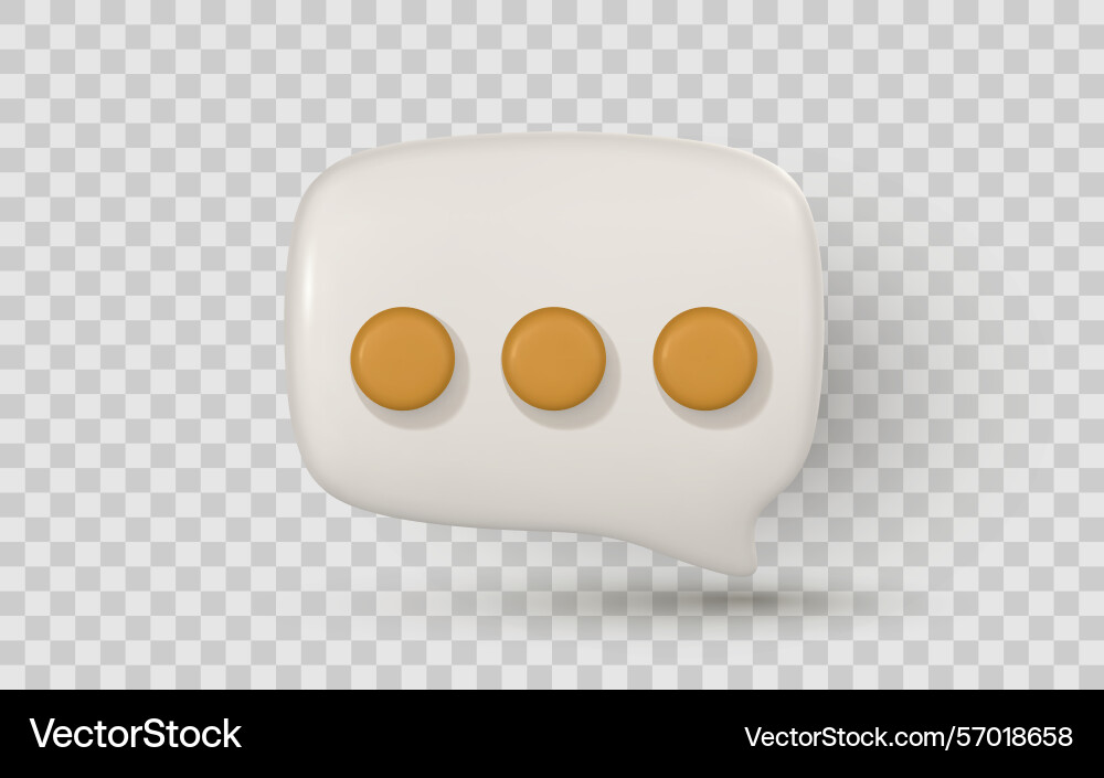 Chat bubble icon with three dots message symbol Chat bubble icon with three dots message symbol vector image