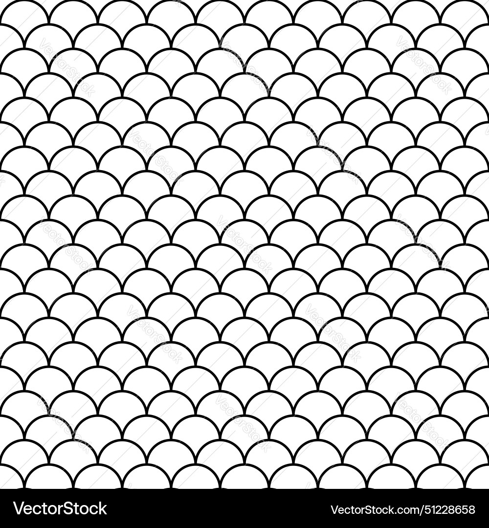 Sea scales structure seamless pattern background vector image