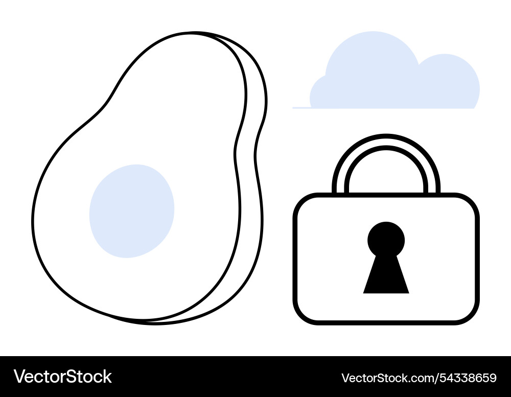 Abstract representation of interchangeable objects Vector Image