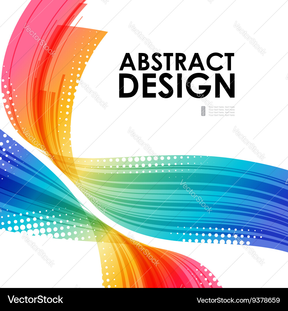 Dynamic Color Technology Background vector image
