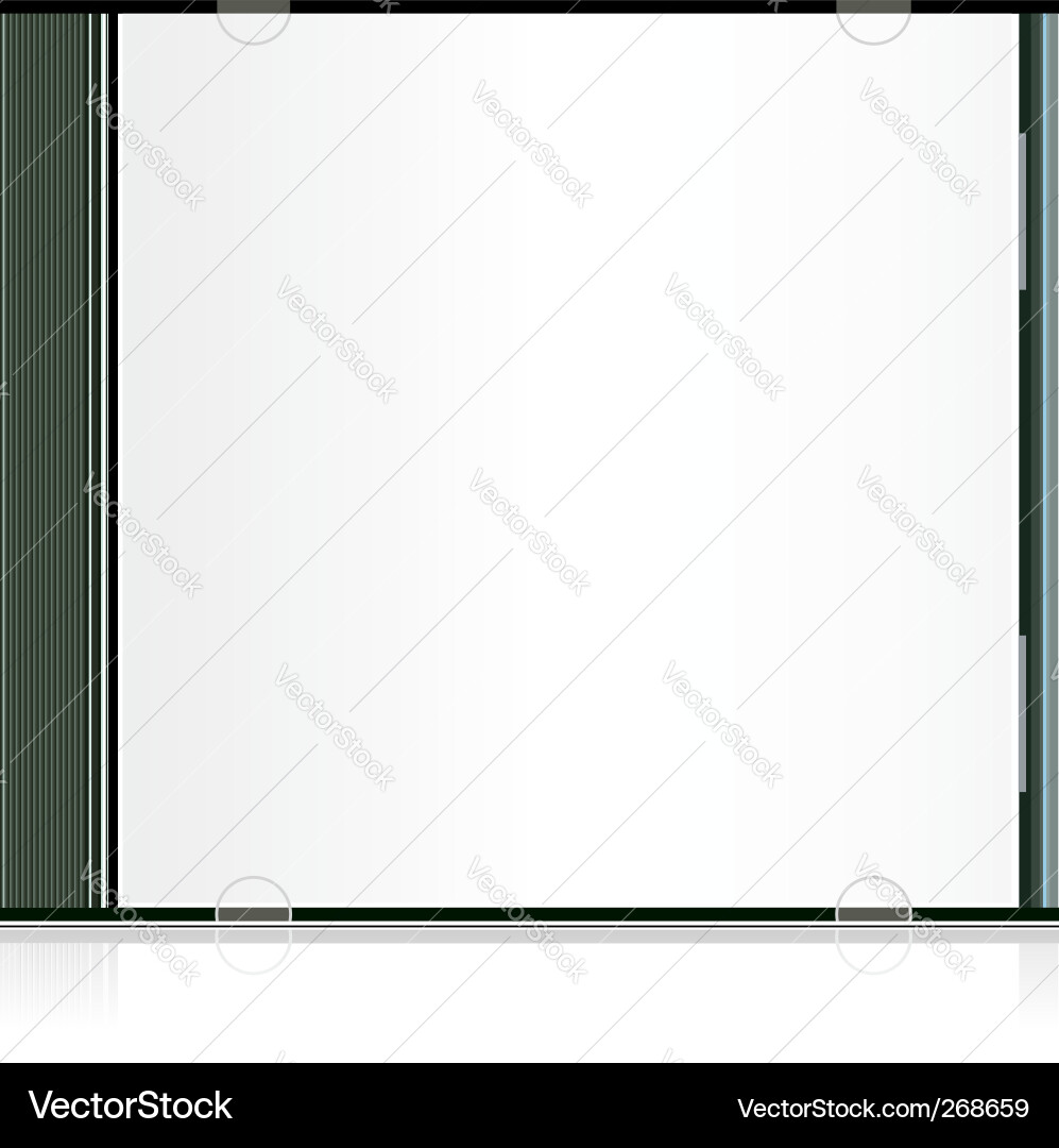 Empty CD Box vector image