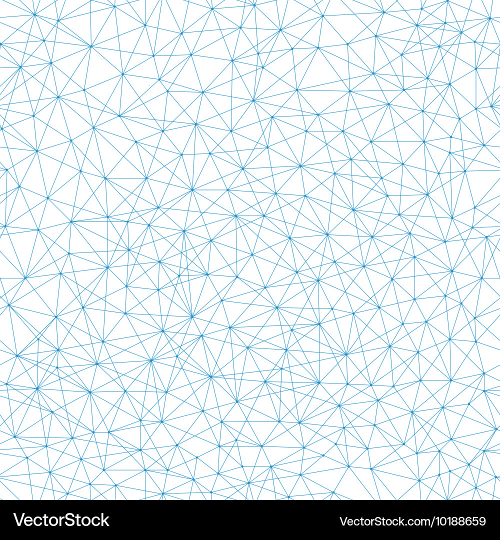 Geometric Wireframe Network Pattern vector image