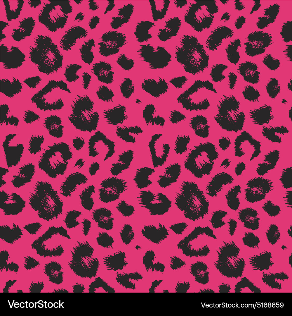Leopard Print Seamless Pattern Vector Image